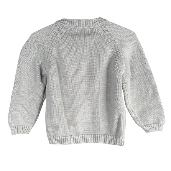 SHIRLEY BREDAL 3Y Flora Cardigan Hand Knit VG Cotton Artisan Heirloom Keepsake - Picture 2 of 8